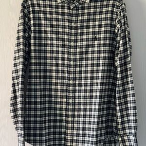 Polo Ralph Lauren Black and White Plaid Shirt